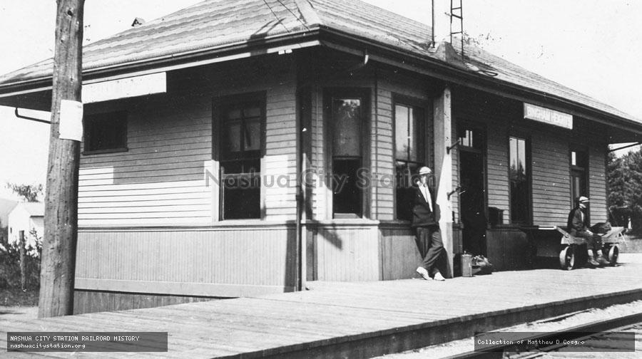 Postcard: Railroad Station, Bingham Heights, Maine
